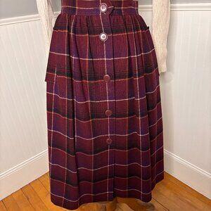 Yves Saint Laurent Rive Gauche Vintage Wool Skirt size 38 Made in France